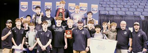 The Robbinsville Black Knights completed their historic 50th anniversary season by capturing the state individual tournament team  championship Saturday in Greensboro. It was Robbinsville's second individual team title and the first 1A/2A crown. Photos by Kevin Hensley/sports@grahamstar.com