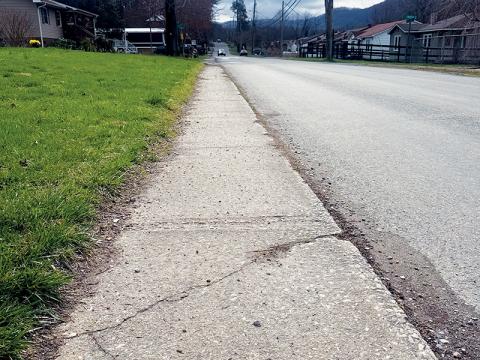 A project to replace aging water lines along this section of Atoah Street is set to begin next month. Photo by Bella Eddings/The Graham Star