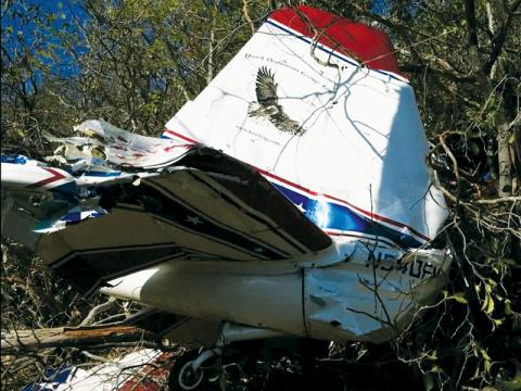 Jim Maroney lost his life when he crashed into the mountains just outside the Graham County border in Tennessee on March 23, 2014. Photo courtesy of Tory Lynnes/U.S. Forest Service