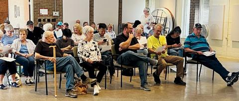 Residents packed the Graham County Community Building for Tuesday's commissioner meeting, with many wishing to support and speak out against pertinent budget topics. Photo by Kevin Hensley/editor@grahamstar.com