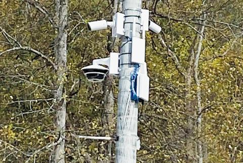 Cameras such as this one on Knight Street in Robbinsville have recently drawn public inquires, directed toward the Graham County Sheriff's Office.