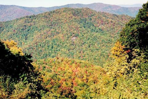Early settlers were confronted by steep, rugged mountains. Photo by Marshall McClung/The Graham Star