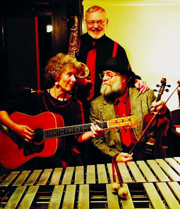 Elise Witt, Don Erdman and Mick Kinney (from left) will perform at the John C. Campbell Folk School in Brasstown on Sunday. Photo by Sasha Cokuslo/Contributing Photographer
