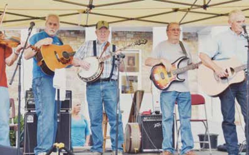 The Fontana Ramblers perform during Music on the Square in downtown Robbinsville on Friday.