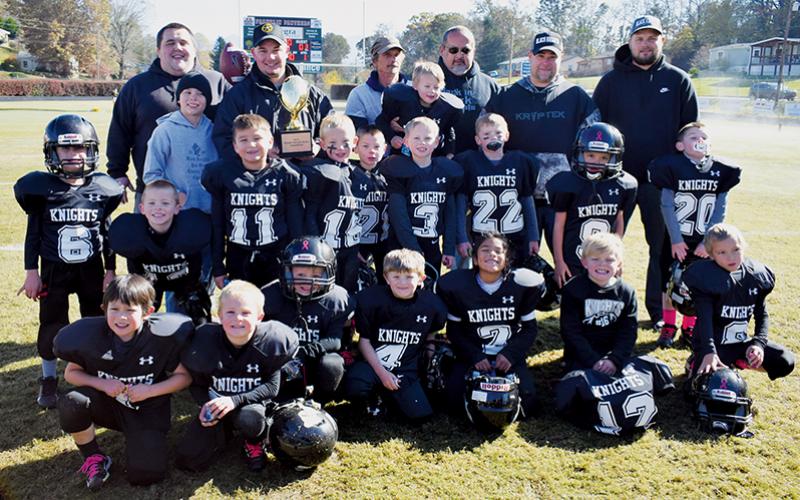 The Robbinsville PeeWees were all smiles after winning the Cracker Bowl championship Saturday in Franklin. Photo by Jenny Millsaps/Contributing Photographer