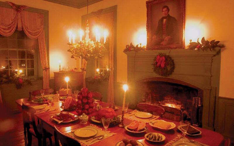 The James Vann House in Chatsworth, Ga., celebrates the first Cherokee Christmas with candlelit tours.