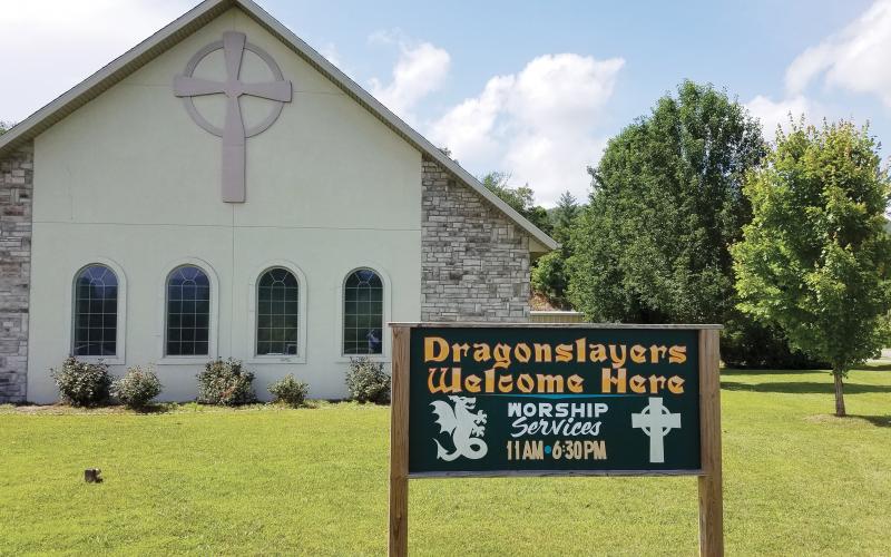 Grace Fellow Baptist Church on Tapoco Road extends a special invitation on those interested in taming the Dragon. Photo by Eric Reece/The Graham Star