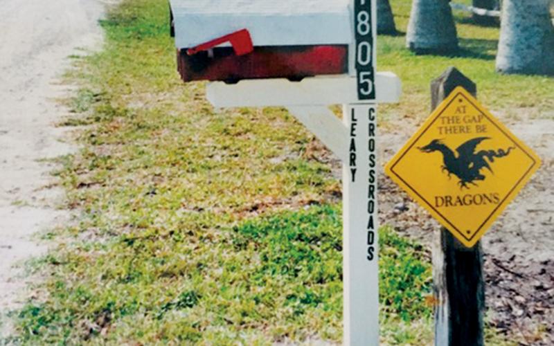 After selling to Rob Pemble in 2000, Pete and Doris Leary moved back to Sanibel Island, Fla. Pete posted his Dragon sign at his mailbox, proving that Deals Gap and the Dragon would always be a part of the Leary’s.