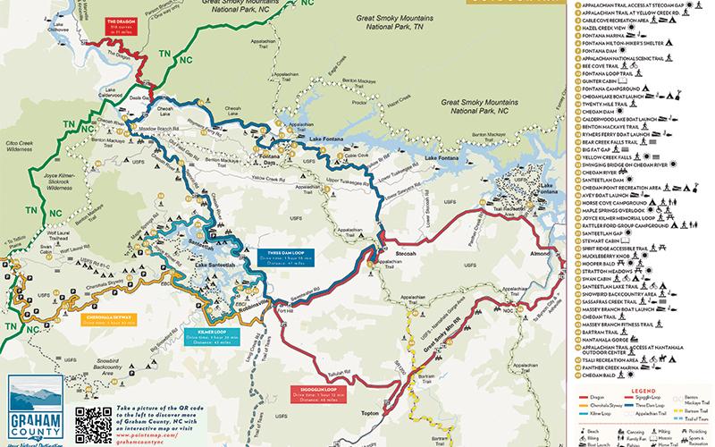 This is one of several new maps available from the Graham County Travel and Tourism office.