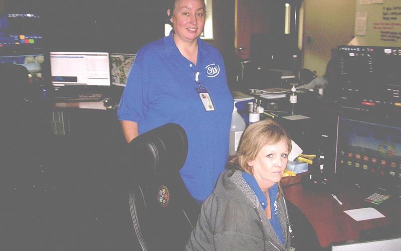 Misty Hembree and Kim McCall have each worked with Graham County EMS for over 20 years. Photo by Marshall McClung/The Graham Star