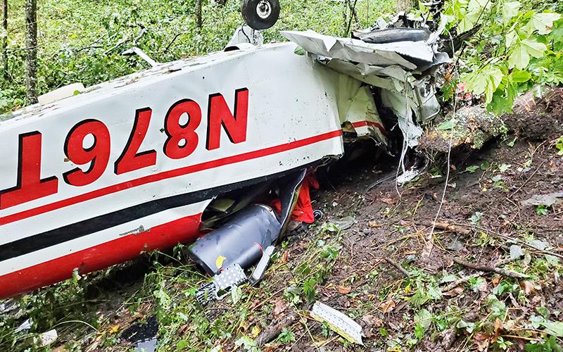 This Oct. 3 plane crash on the Graham/Cherokee County border killed both passengers. Photo by Tory Lynnes/U.S. Forest Service