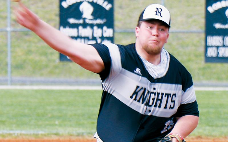 Robbinsville senior Carson White fanned eight Cherokee batters April 7, hurling a complete-game effort to stipend Robbinsville’s 15-5 win over the Braves. Photo courtesy of Crystal White/Contributing Photographer