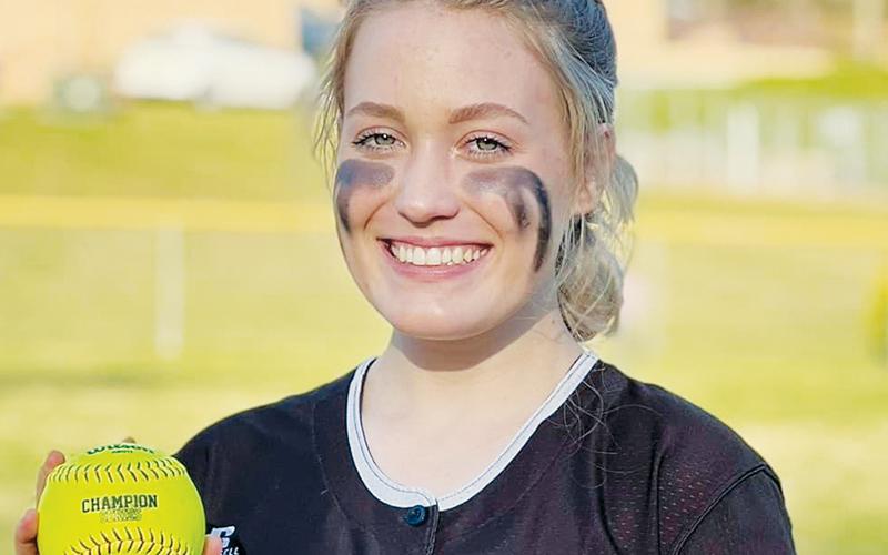 Robbinsville senior Sarah Gibby became the latest Lady Knight to smash a home run this season Fridday. Her career first at Swain County was a memorable one: a grand slam in the top of the third. Gibby finished the day with six RBIs, as the Lady Knights prevailed 14-1. Photo courtesy of Robbinsville High School Softball