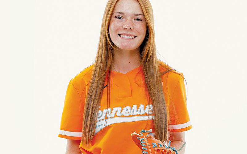 Offers from two SEC schools speaks volumes about the softball acumen of Robbinsville junior Zoie Shuler. Ultimately, she announced her commitment to the University of Tennessee on Oct. 26. Photos courtesy of Kate Luffman/University of Tennessee Athletics