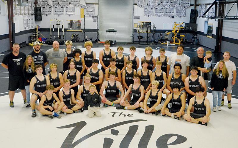 Pictured are members of the 2022-23 Robbinsville High School wrestling program. Photo by Kevin Hensley/sports@grahamstar.com