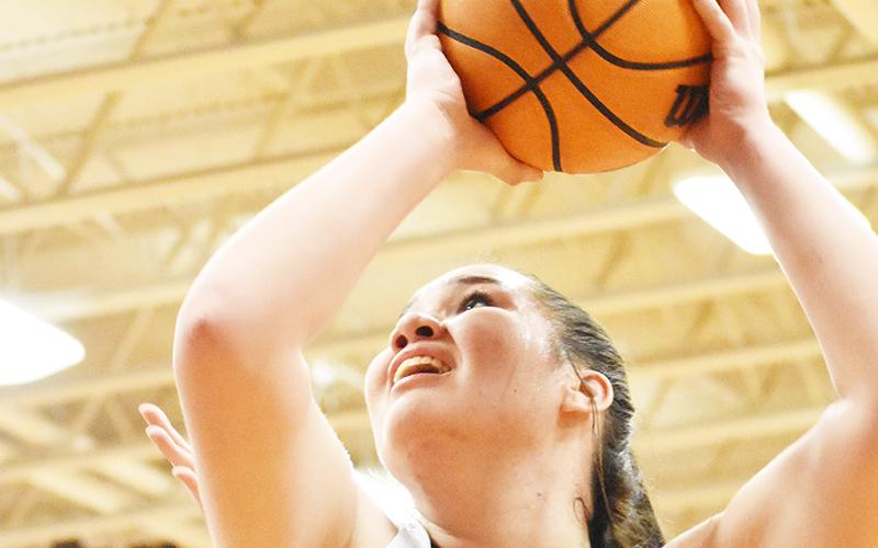 Junior center Aubrie Wachacha bullied her way around inside for a 16-point evening Tuesday against Murphy.