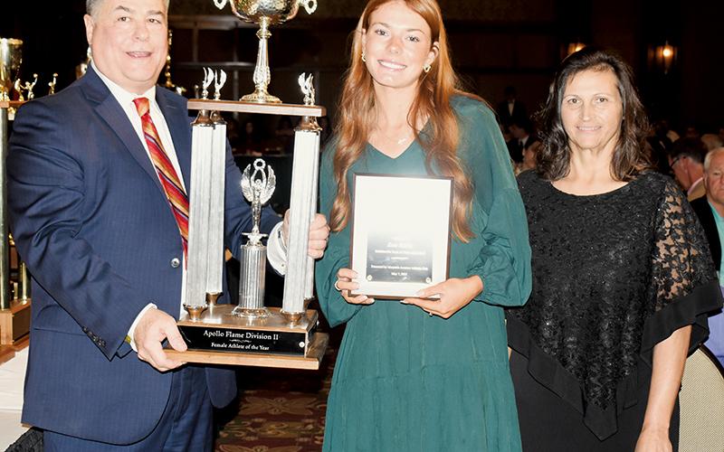 Zoie Shuler was announced as the 2023 Apollo Flame Division II Female Athlete of the Year at the gala.