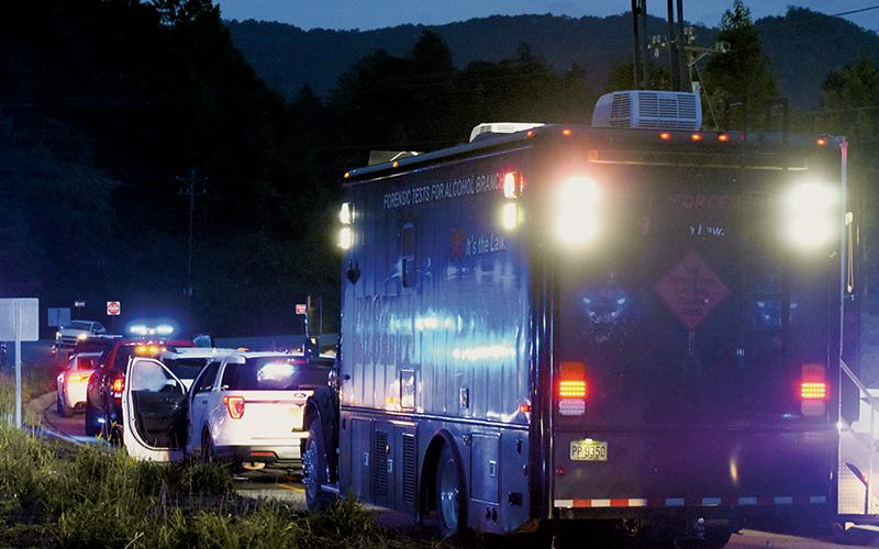 Just off the shores of Fontana Lake on Saturday, officials from multiple agencies conducted a DWI checkpoint. Photos by Kevin Hensley/editor@grahamstar.com
