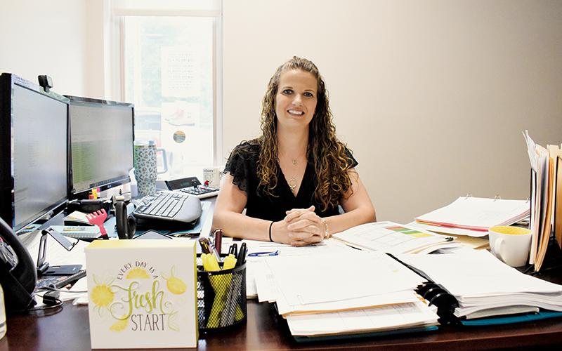 Stacy Carpenter is the successor to Becky Garland as the Graham County Finance Officer. Carpenter even describes her first 90 days in the role with a Garland-ism: “You’re drinking from a fire hose.” Photo by Kevin Hensley/editor@grahamstar.com