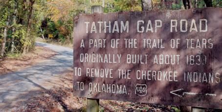 Tatham Gap Road was built as part of the Trail of Tears in 1836. Photo by Art Miller/amiller@grahamstar.com