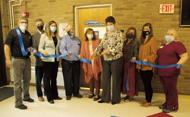 The Erlanger Western Carolina school-based clinic held a ribbon-cutting ceremony at Robbinsville Elementary School – where the facility is located – Tuesday morning. Photo by Charlie Benton/news@grahamstar.com