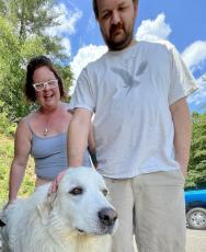 Leo is a 7-year-old Great Pyrenees whose barking led to misdemeanor charges against his owner, Mike Eddings, a resident of Atoah Street in Robbinsville.