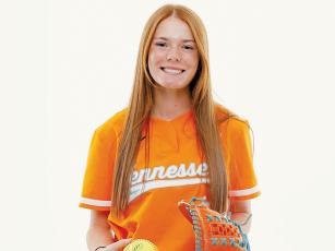 Offers from two SEC schools speaks volumes about the softball acumen of Robbinsville junior Zoie Shuler. Ultimately, she announced her commitment to the University of Tennessee on Oct. 26. Photos courtesy of Kate Luffman/University of Tennessee Athletics