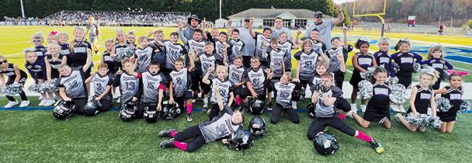 Robbinsville’s youth football program collected three Cracker Bowl championships Saturday in Sylva. The Termite Black Knights shutout the previously-unbeaten Franklin Panthers 6-0. Photos by Kevin Hensley/sports@grahamstar.com