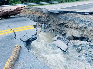 The recent surge in rainfall across the area has inflicted costly damage. Trees and power lines were downed as part of a Saturday thunderstorm; another heavy outpour late-Monday resulted in a section of the Cherohala Skyway at Tennessee mile marker 4.5 being washed away.