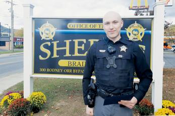 Graham County Patrol Officer Justin Stewart was recognized Oct. 19 for completing courses specializing in recognizing individuals who are Driving While Impaired. Photo by Ruby Annas/news@grahamstar.com