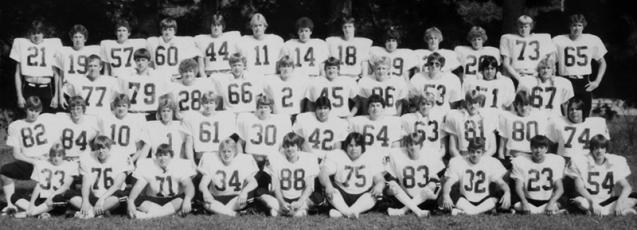 The 1982 Robbinsville Black Knights state-championship football team.