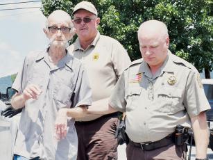 It has been over five years since Graham County Sheriff’s Office personnel Edward Cable (center) and Jerry Crisp escorted Garrel Alvah Orr out of the Graham County Courthouse after being charged with first-degree murder in connection with the death of his daughter-in-law Lora Orr. Monday, Garrel pleaded guilty to voluntary manslaughter.