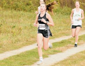 Sophomore Abby Wehr ultimately was Robbinsville’s top finisher at Saturday’s 1A Western Regional cross-country meet, placing 40th in the girls race. Photo by Kevin Hensley/sports@grahamstar.com
